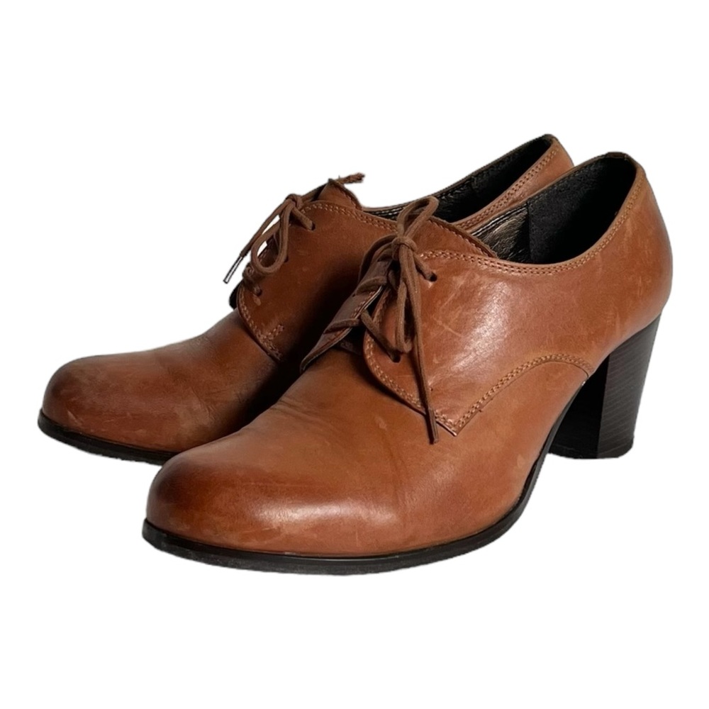 Brown Leather Ankle Boots - Picture 4 of 12